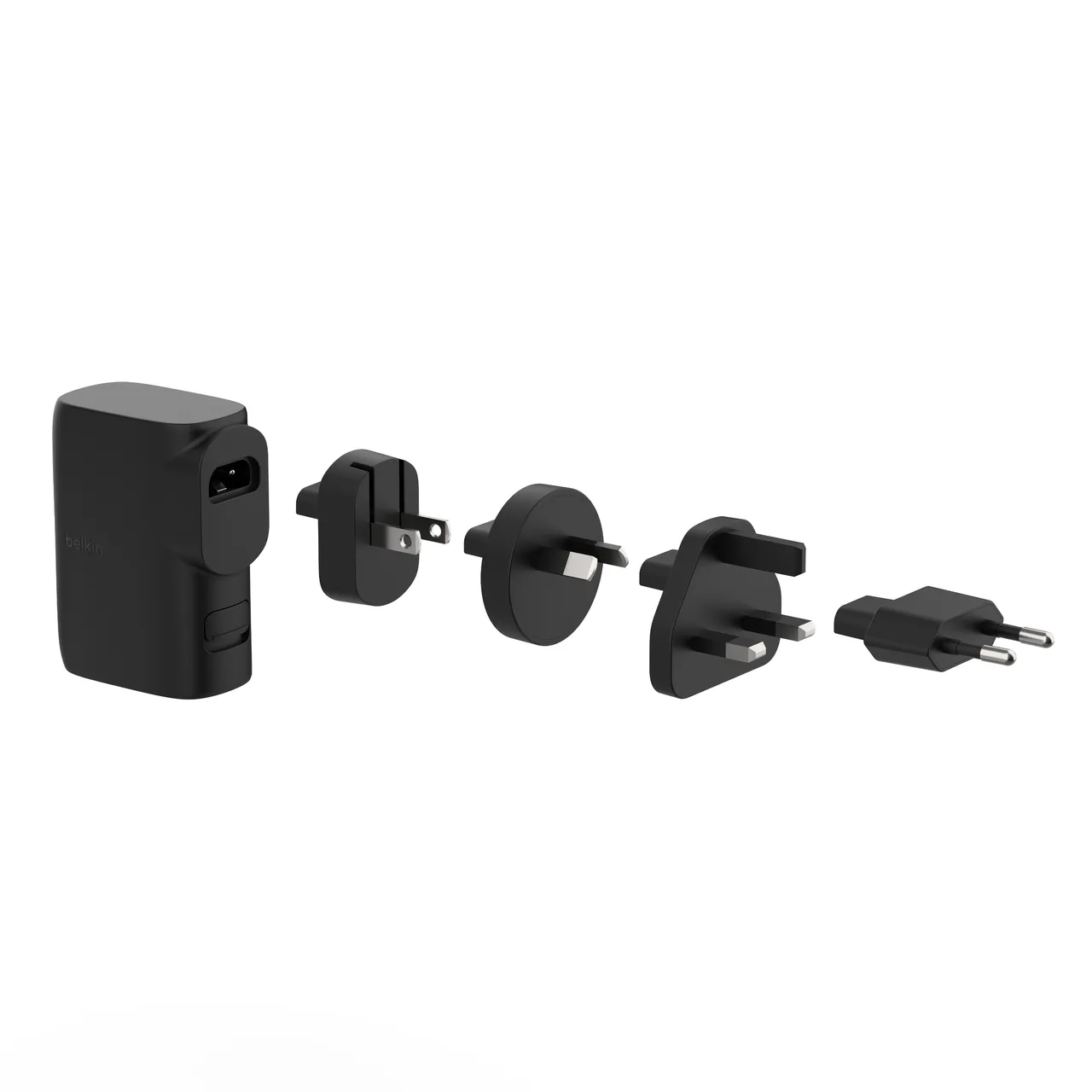 Belkin  BoostCharge Hybrid Wall Charger 25W + Power Bank 5K + Travel Adapter Kit - charger, power bank, Black