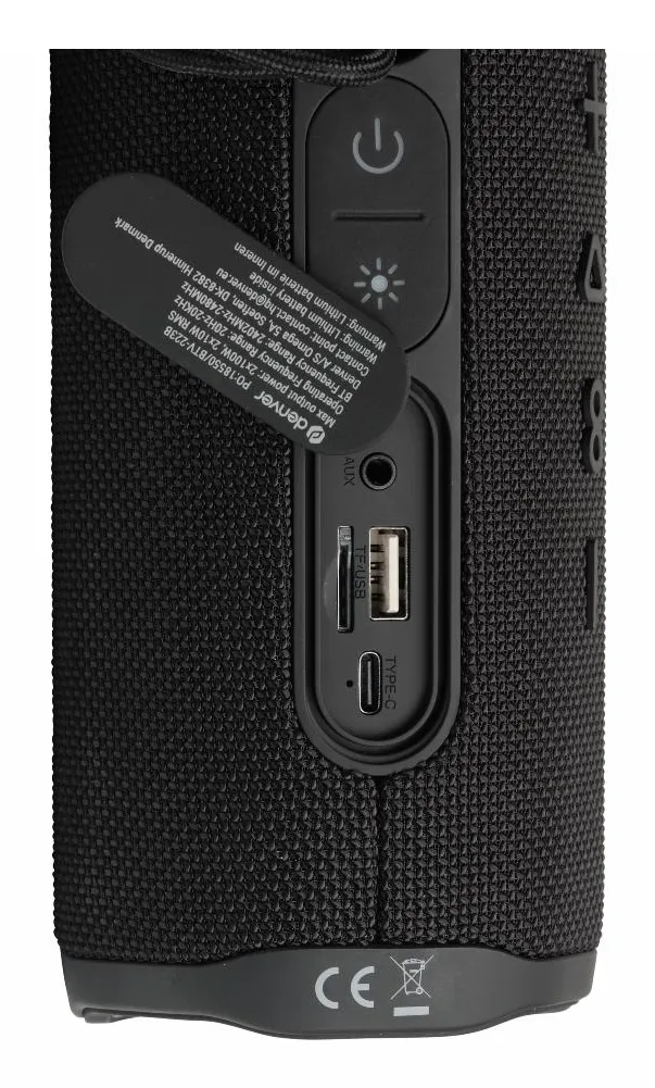 DENVER BTV-223B 2.0 Bluetooth Portable speaker, Black