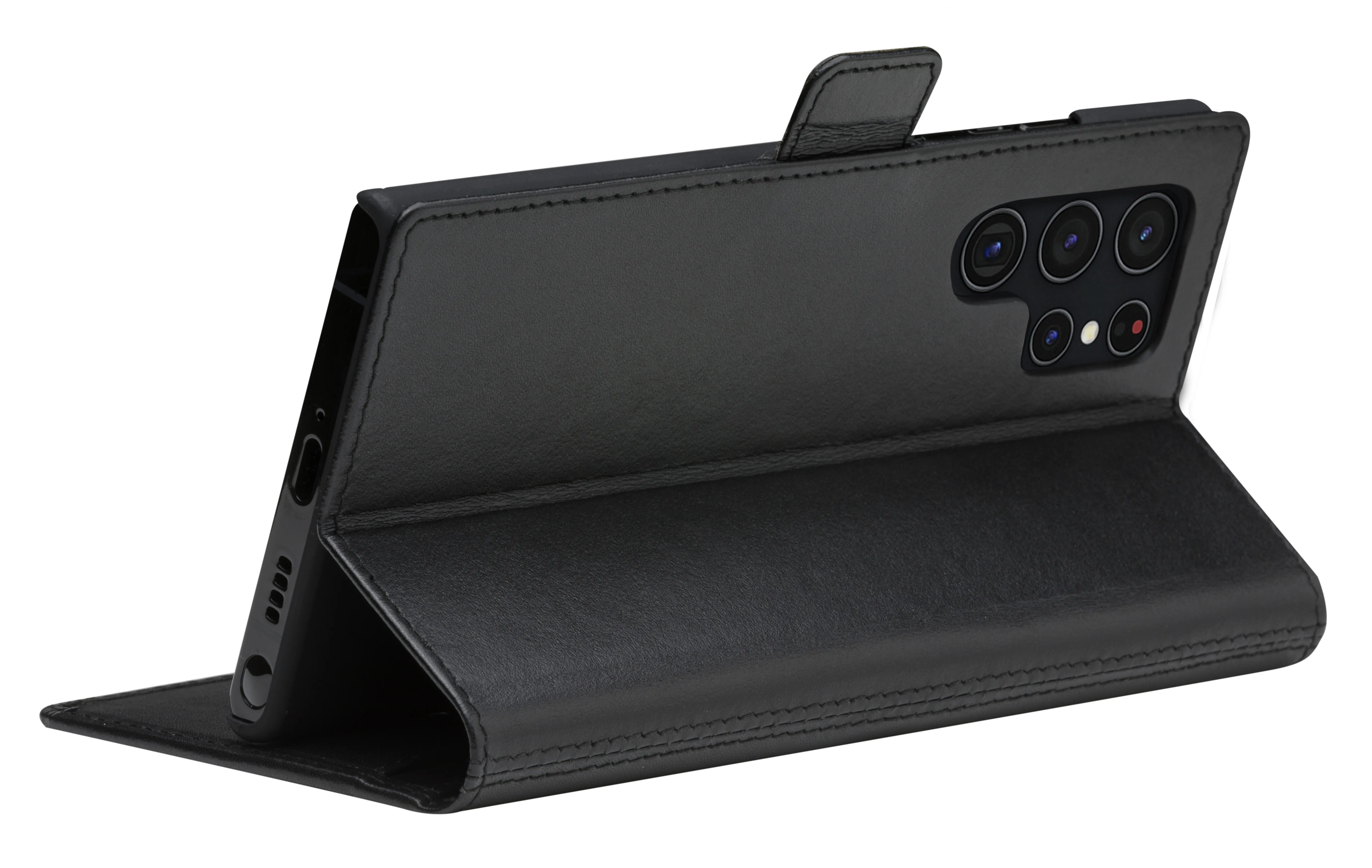 Dbramante1928 Copenhagen Slim, Galaxy S22 Ultra -lompakkokotelo, Musta