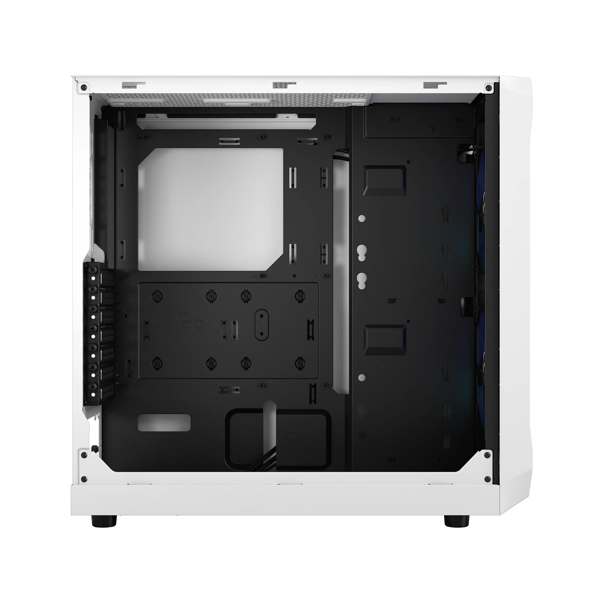 Fractal Design Focus 2 RGB - Mid Tower case with window, White / Clear Tint