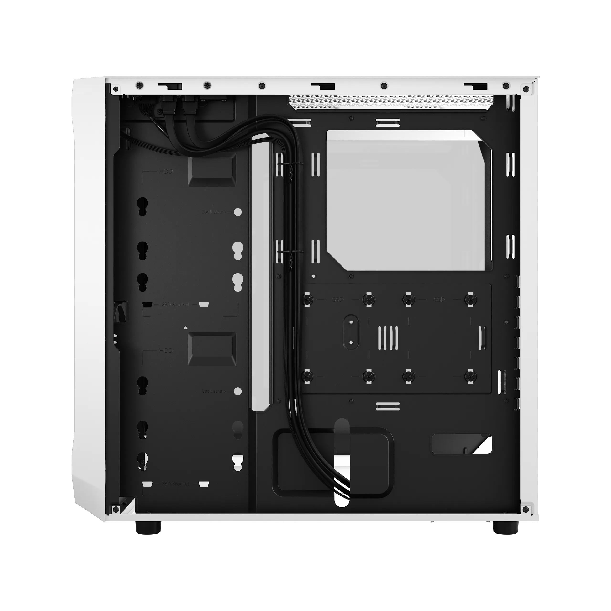 Fractal Design Focus 2 RGB - Mid Tower case with window, White / Clear Tint