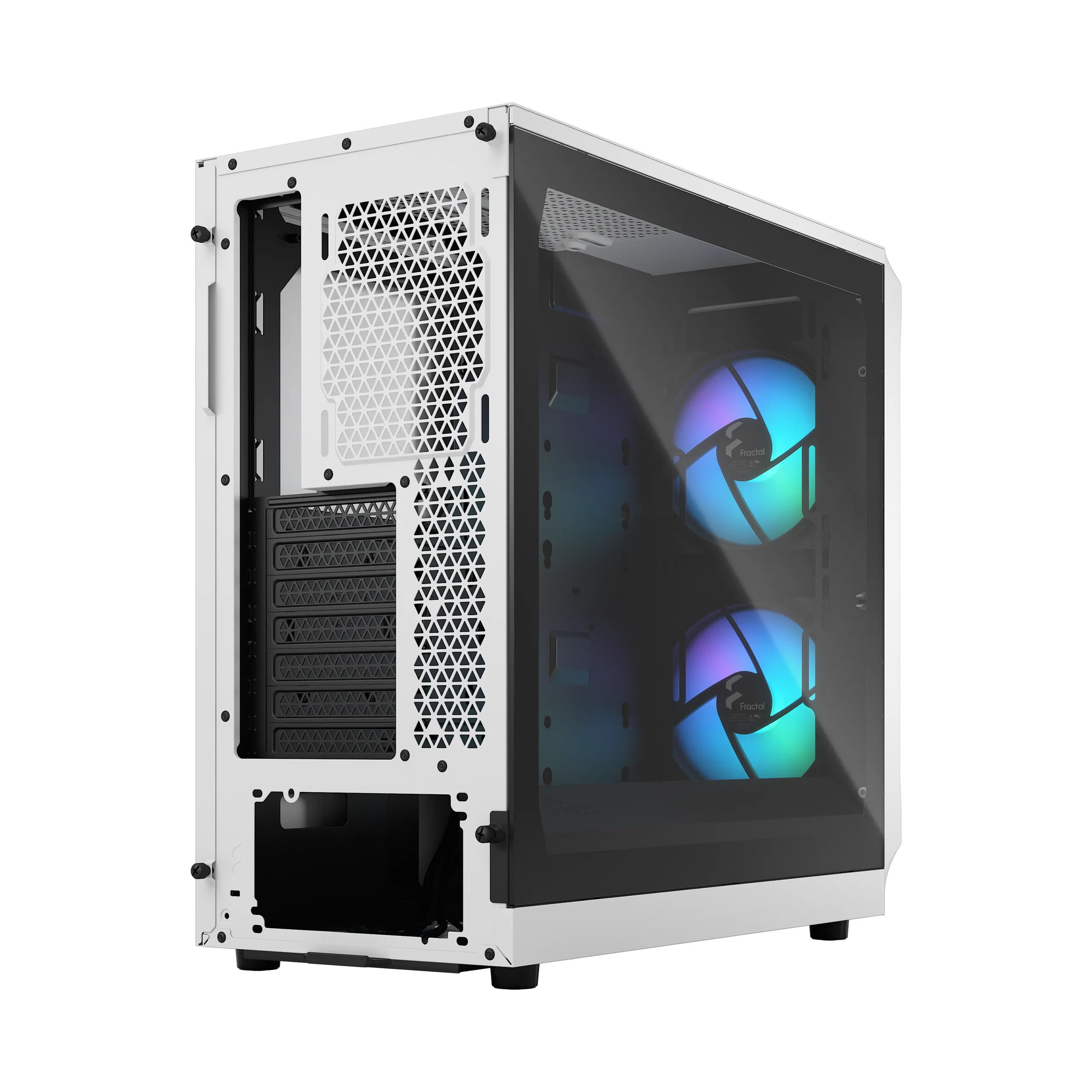 Fractal Design Focus 2 RGB - Mid Tower case with window, White / Clear Tint