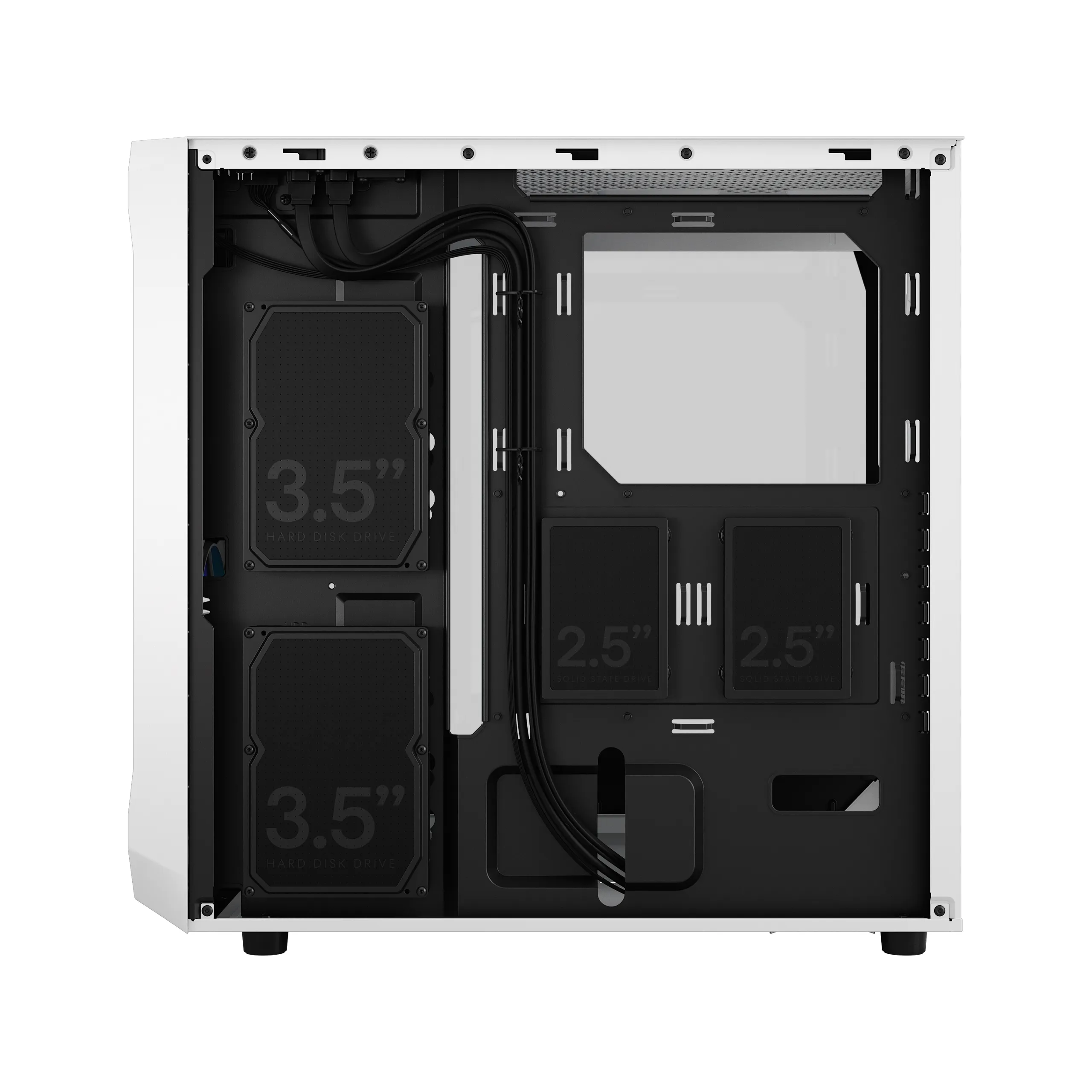 Fractal Design Focus 2 RGB - Mid Tower case with window, White / Clear Tint