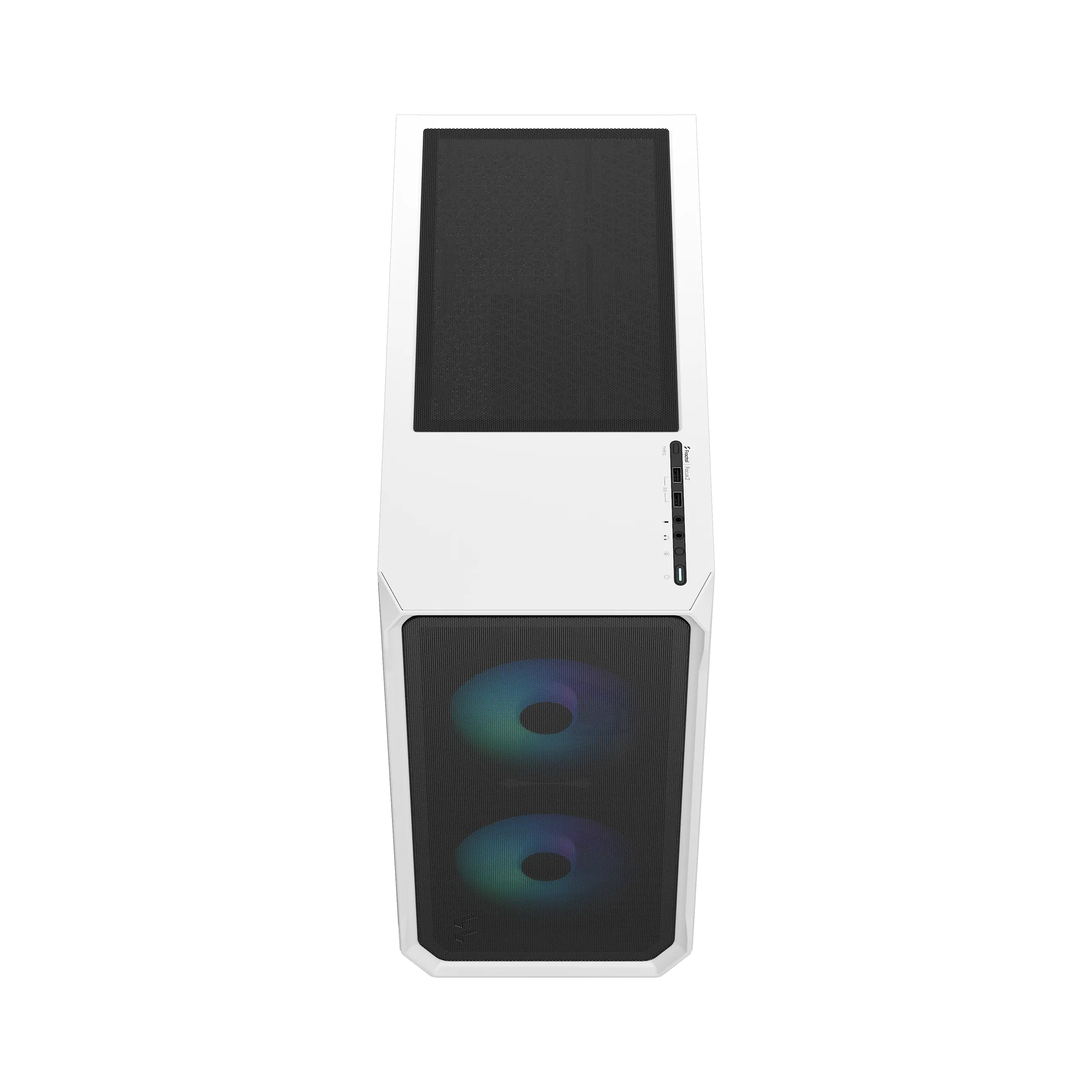 Fractal Design Focus 2 RGB - Mid Tower case with window, White / Clear Tint