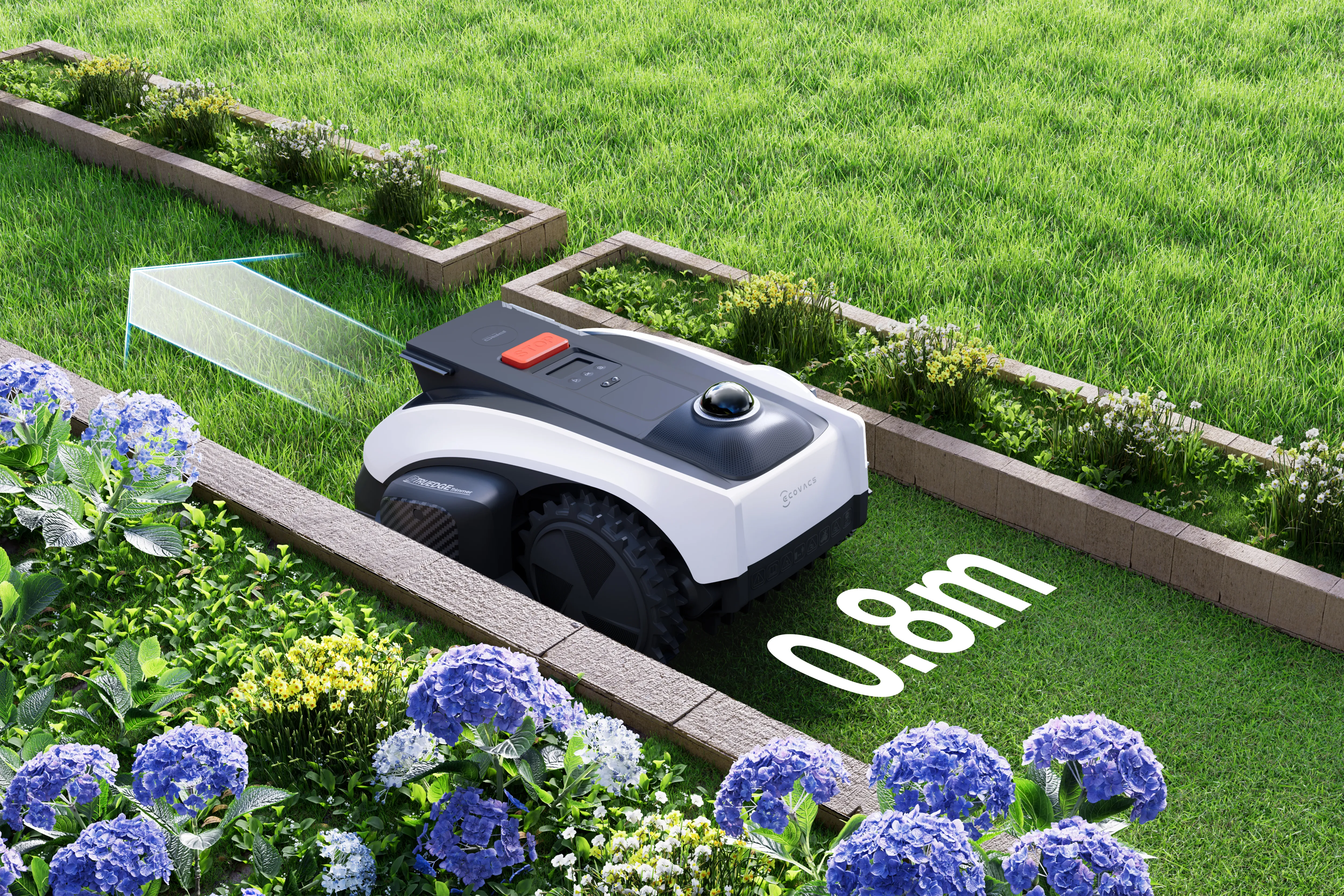 ECOVACS GOAT O1200 LiDAR PRO, AIVI 3D, 1200 m&sup2; -robottiruohonleikkuri