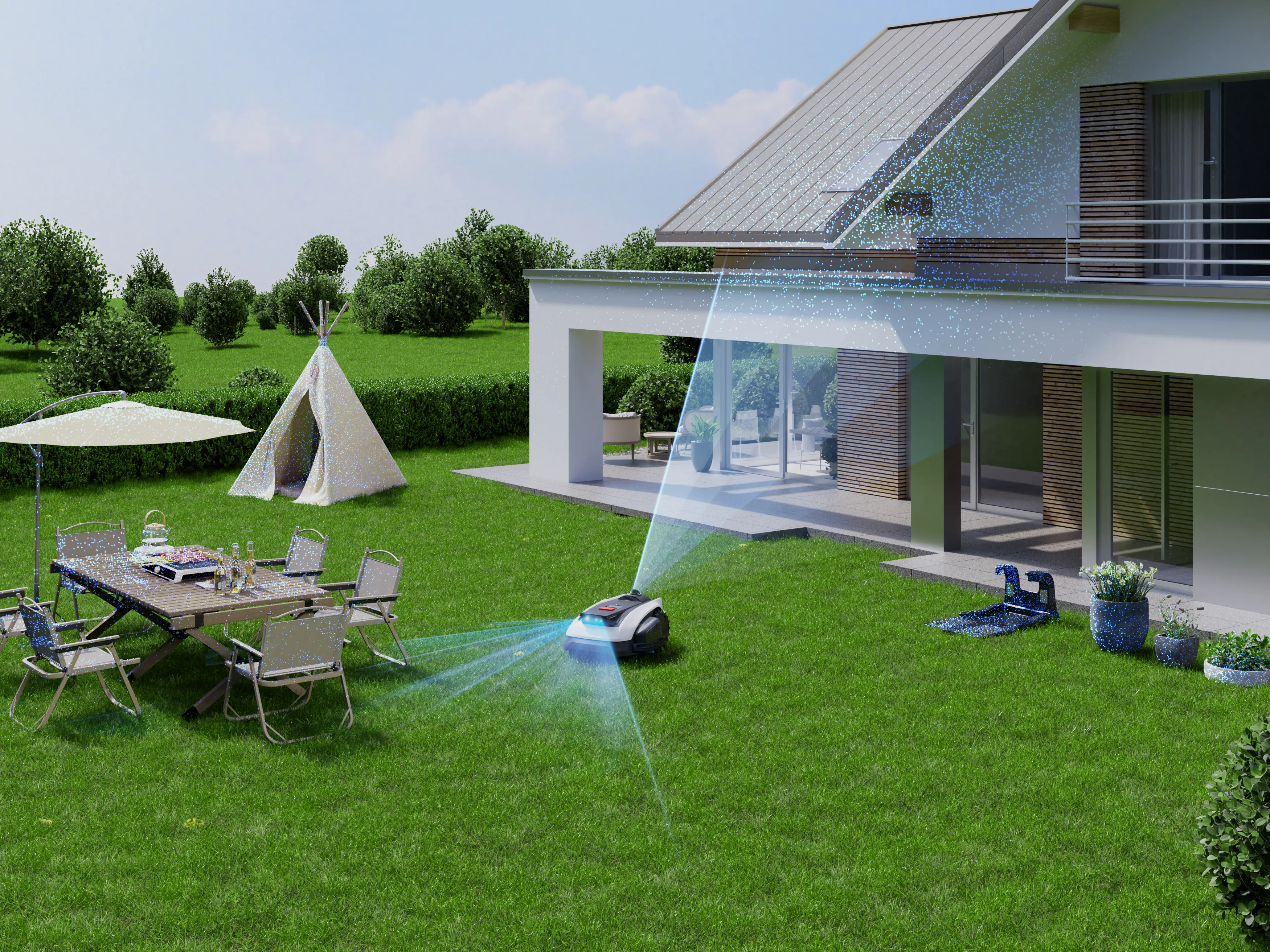 ECOVACS GOAT O1200 LiDAR PRO, AIVI 3D, 1200 m&sup2; -robottiruohonleikkuri
