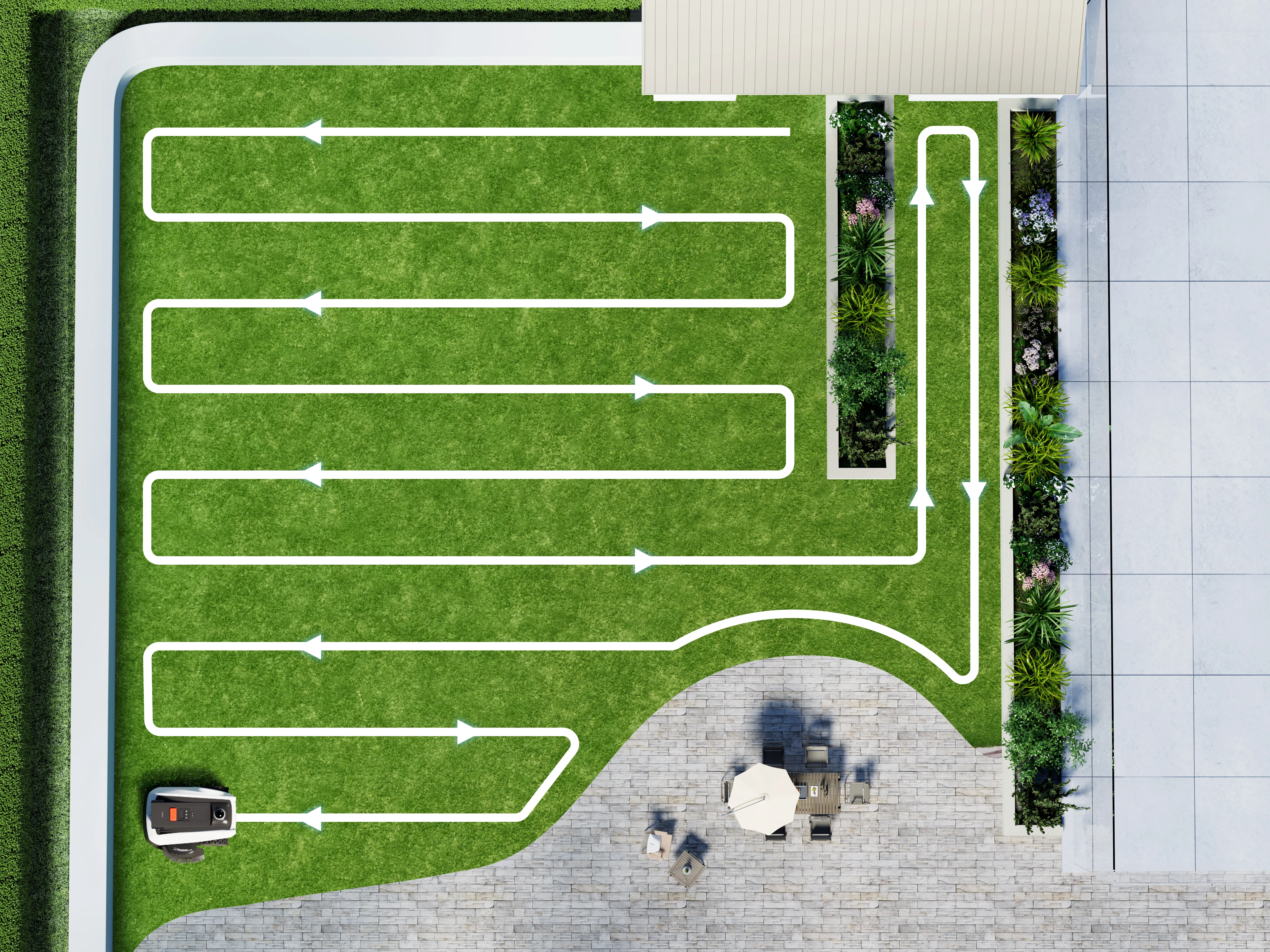 ECOVACS GOAT O1200 LiDAR PRO, AIVI 3D, 1200 m&sup2; -robottiruohonleikkuri