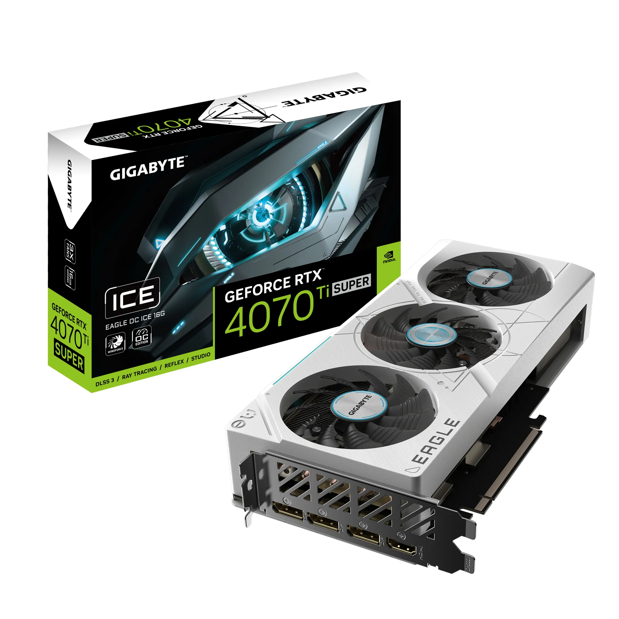 Gigabyte GeForce RTX 4070 Ti SUPER Eagle OC Ice 16G - graphics card Gigabyte GeForce RTX 4070 Ti SUPER Eagle OC Ice 16G - graphics card