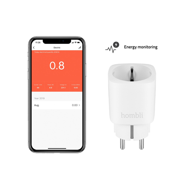 Hombli Smart Socket HBSS-0109 - smart plug, Wi-Fi, white