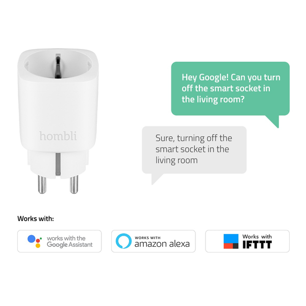 Hombli Smart Socket HBSS-0109 - smart plug, Wi-Fi, white