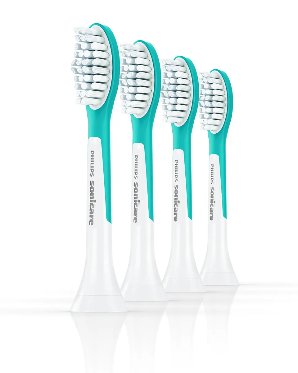Philips Sonicare For Kids HX6044/90 - utbytesborsthuvuden, 4 st, blå/vit