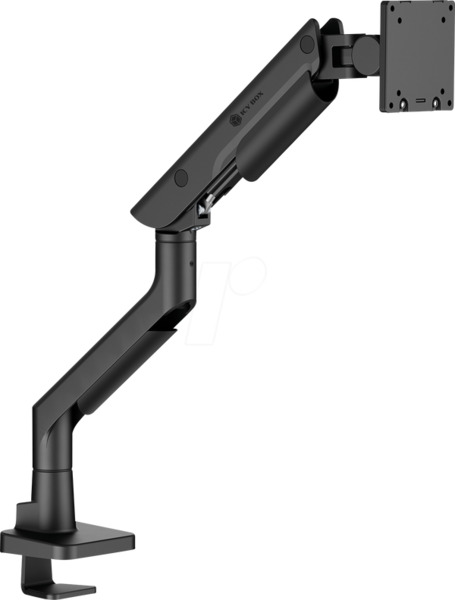 ICY BOX IB-MS701-T Heavy-Duty Desk Mount, for 1 monitor, 24-57", with gas spring, 27kg, Black