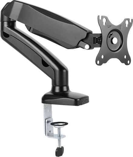 ICY BOX IB-MS701-T Heavy-Duty Desk Mount, for 1 monitor, 24-57", with gas spring, 27kg, Black