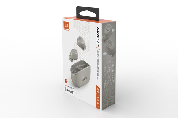 JBL Wave 100 TWS - wireless in-ear headphones, Silver