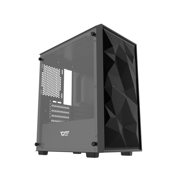 DARKFLASH M305 Mesh Mini-Tower Case with window, Black