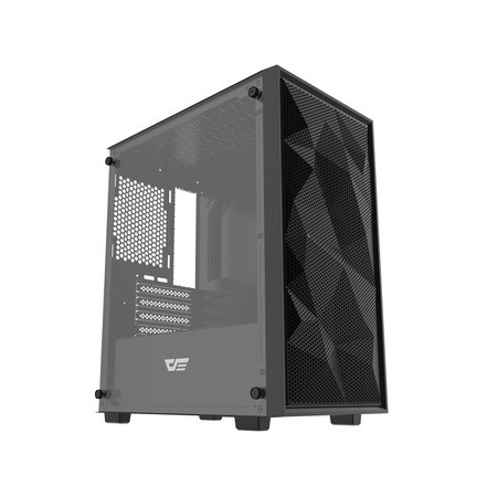 DARKFLASH M305 Mesh Mini-Tower Case with window, Black