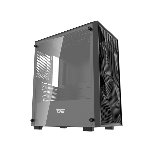 DARKFLASH M305 Mesh Mini-Tower Case with window, Black