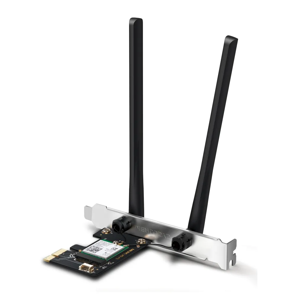 MERCUSYS MA80XE AX3000 - Wi-Fi 6 Bluetooth 5.3 PCI Express adapter, Black