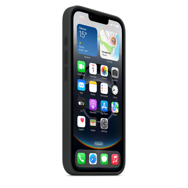 Apple iPhone 16e - silicone case, Black