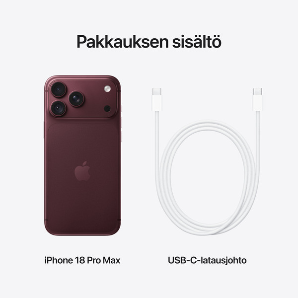 Apple iPhone 18 Pro Max 256 GB, Bourgogne