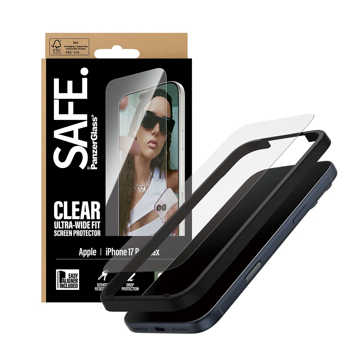 Panzerglass Safe iPhone 17 Pro / 17 Pro Max - screen protector, Ultra Wide Fit