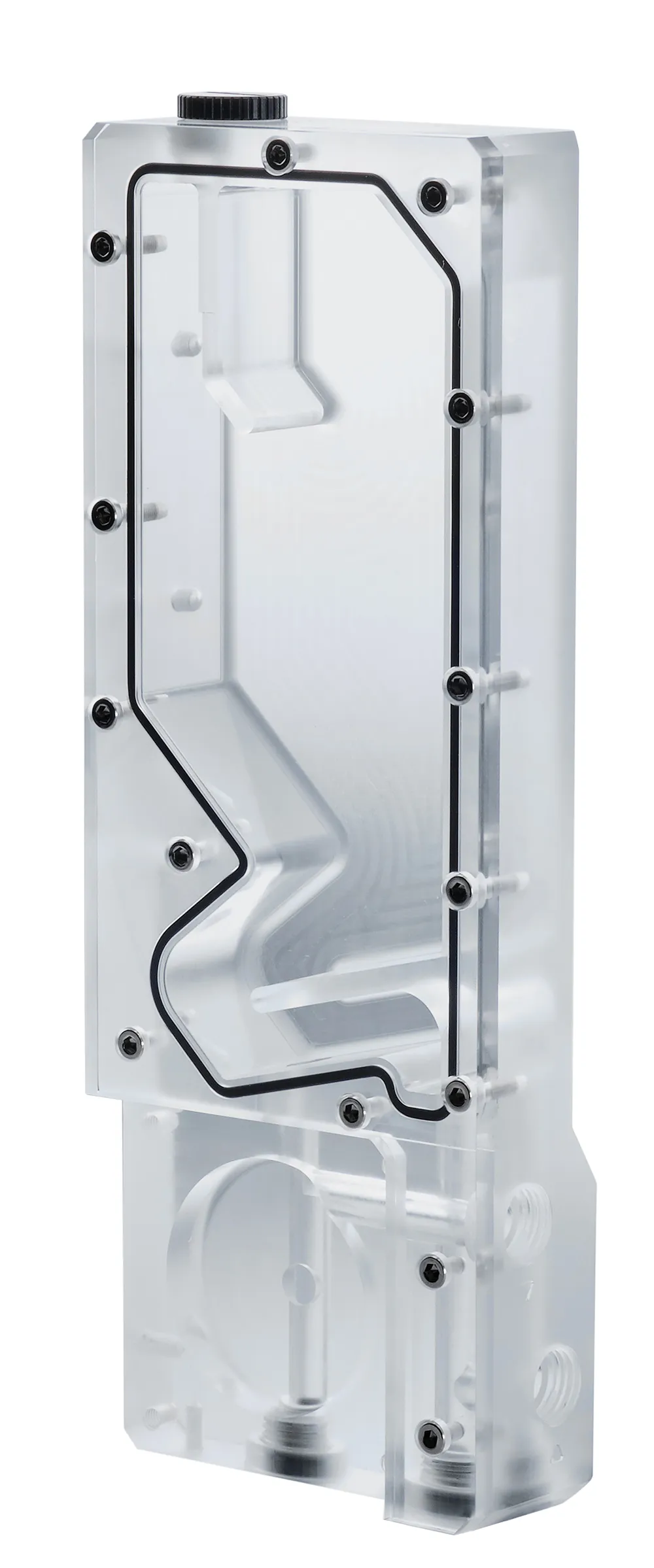 Phanteks R220C Reservoir. Transp. acrylic backpl. DRGB LED