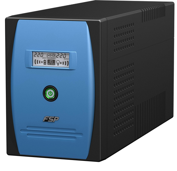 FSP EP1.5K, UPS, 1500VA 900W, USB/RJ11/RS232, musta/sin
