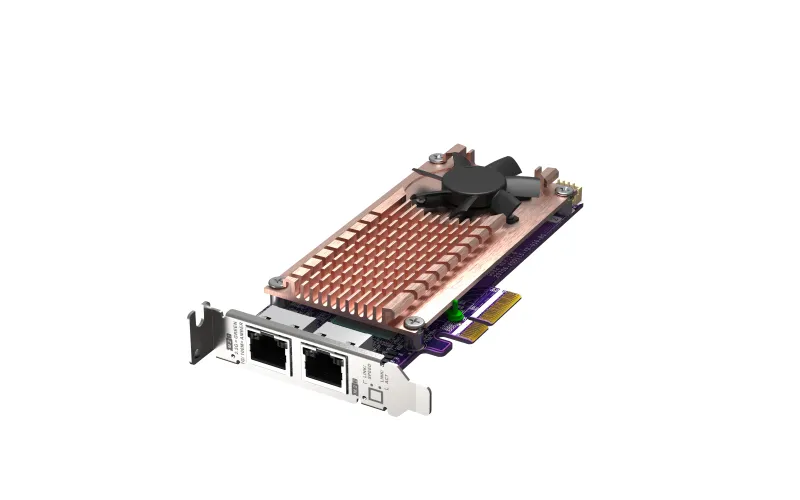 QNAP QM2 series Card 2 x PCIe 2280 M.2 SSD slots PCIe Gen3x4  2xIntel I225LM 2.5GbE NBASE-T port