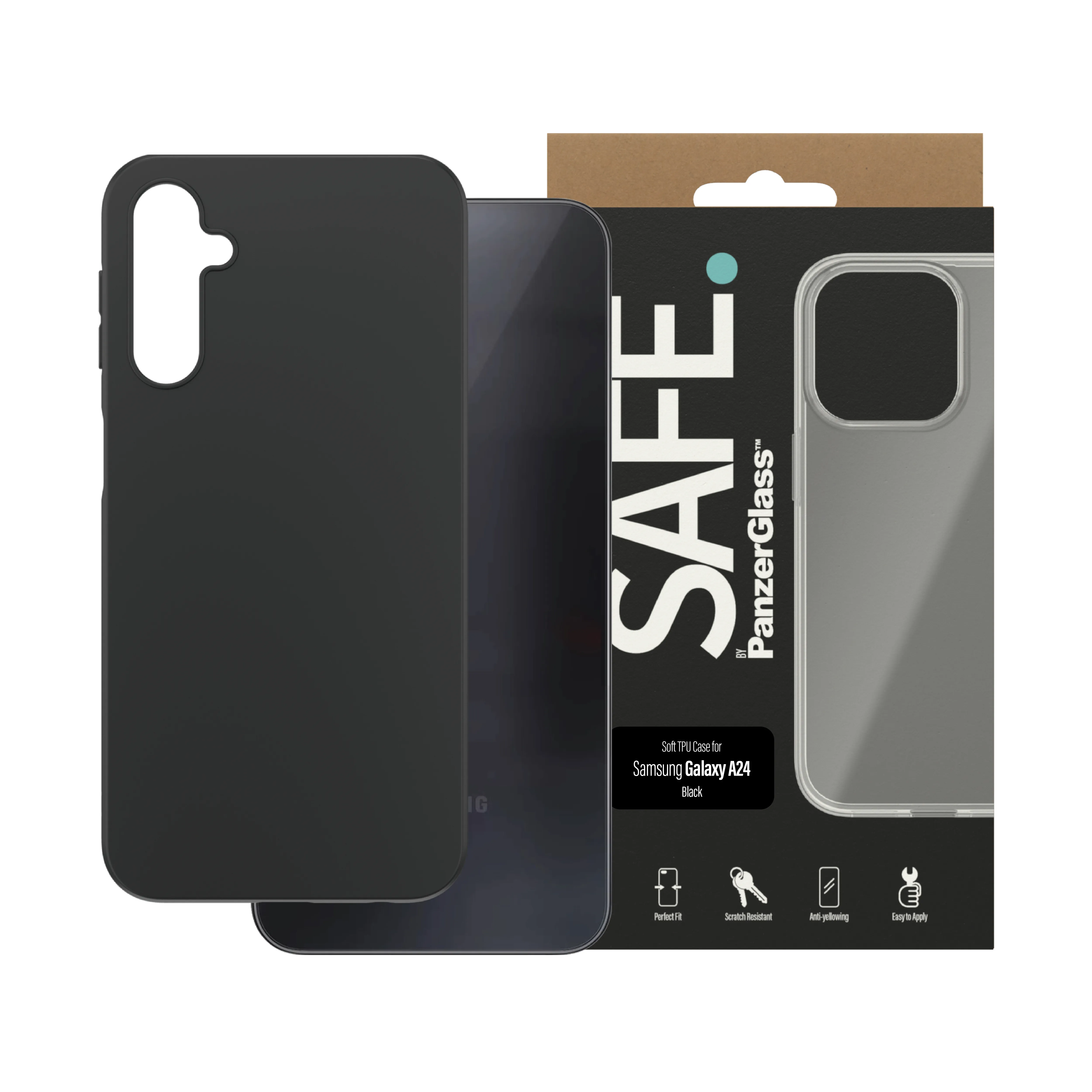 SAFE. by PanzerGlass Galaxy A24 Case, Black