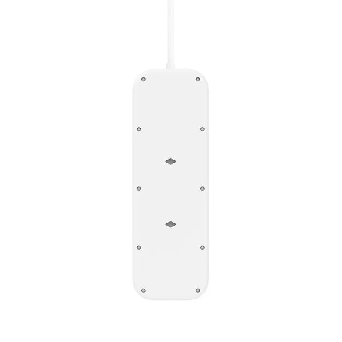 Belkin Connect power socket, surge protector with 2x USB-C 30W PD, 8 outlets, extension cord, 2m, White