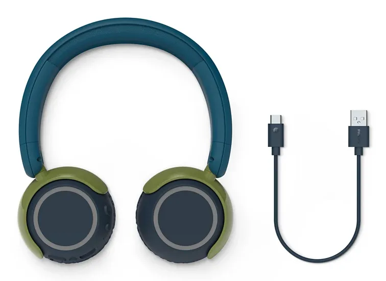 Philips TAK4200CT Wireless On-ear Headphones, Multicolor (Blue/Green)