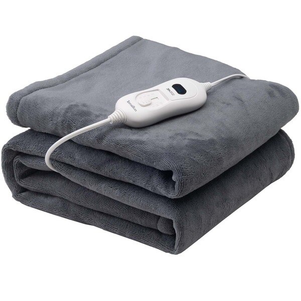 Terraillon Sähkölämmitteinen peitto Plaid Cozy 160 x 120 cm, tummanharmaa