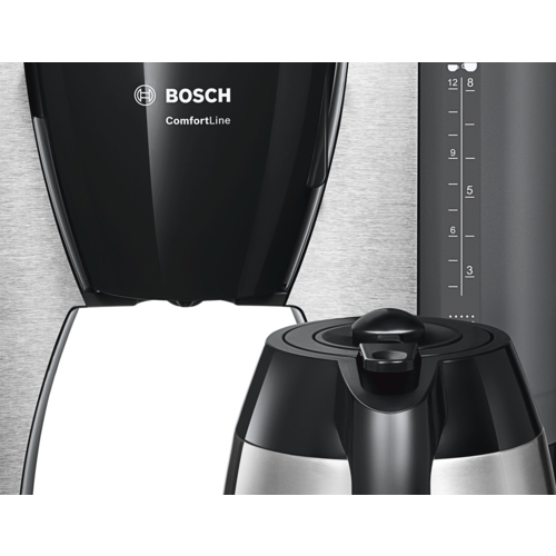 Bosch ComfortLine TKA6A683 - coffee maker, Black, Stainless steel