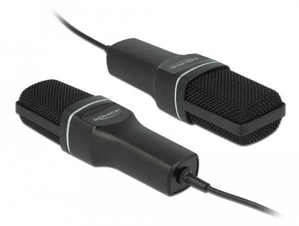 DeLOCK 66331, USB, Condenser Microphone, Black