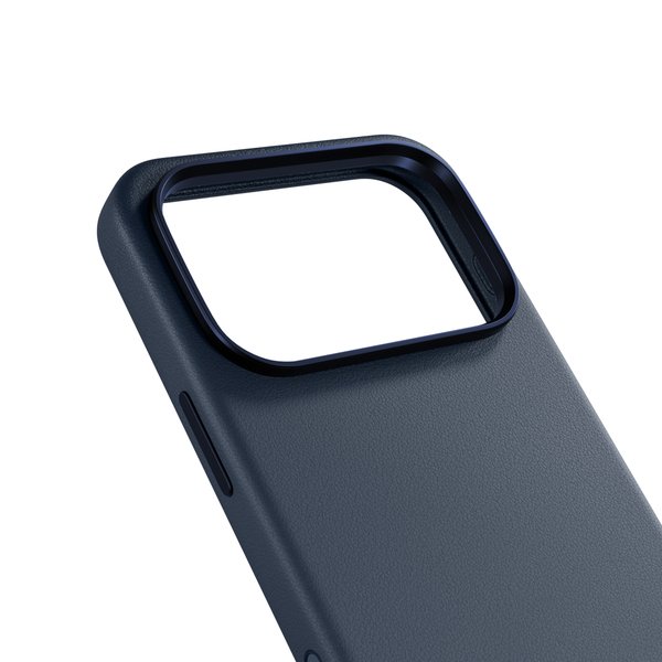 Epico Leather Pro Mag+ Case | iPhone 17 Pro/18 Pro | Blue | Qi2  &amp;  MagSafe Compatible | Camera Island Protector