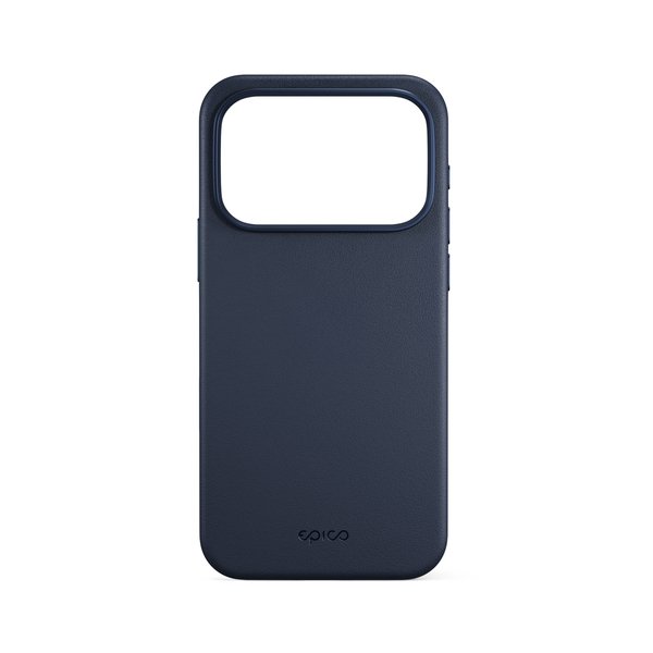 Epico Leather Pro Mag+ Case | iPhone 17 Pro/18 Pro | Blue | Qi2  &amp;  MagSafe Compatible | Camera Island Protector