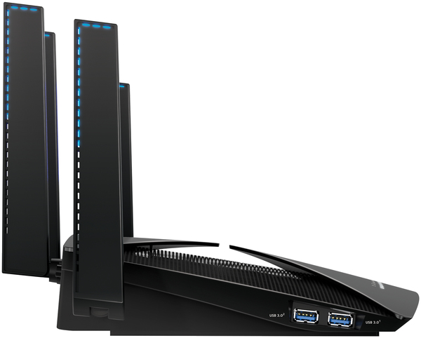NETGEAR Nighthawk X10 - Langaton reititin - 6-porttinen kytkin - GigE, WiGig - 802.11a/b/g/n/ac, 802.11ad (WiGig) - Multi-Band