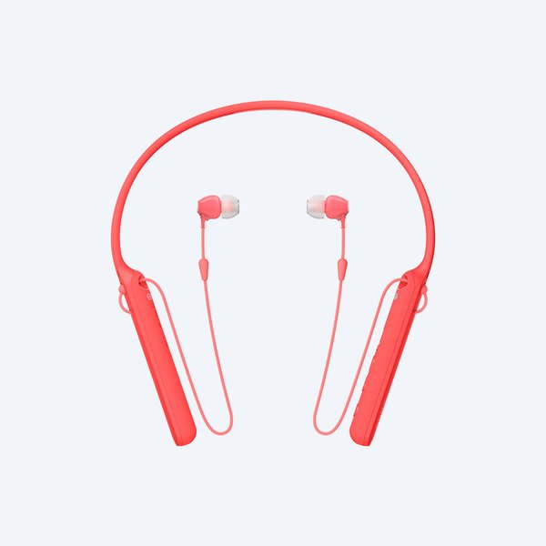 SONY WIC400R BT headphone - 20H battery - Red