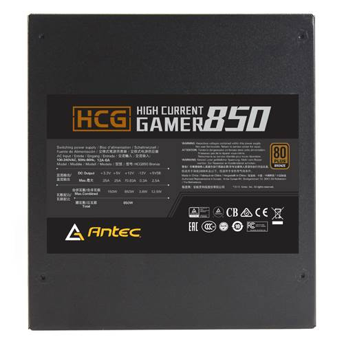 Antec HCG850 Bronze EC PSU, 850W, Full modular