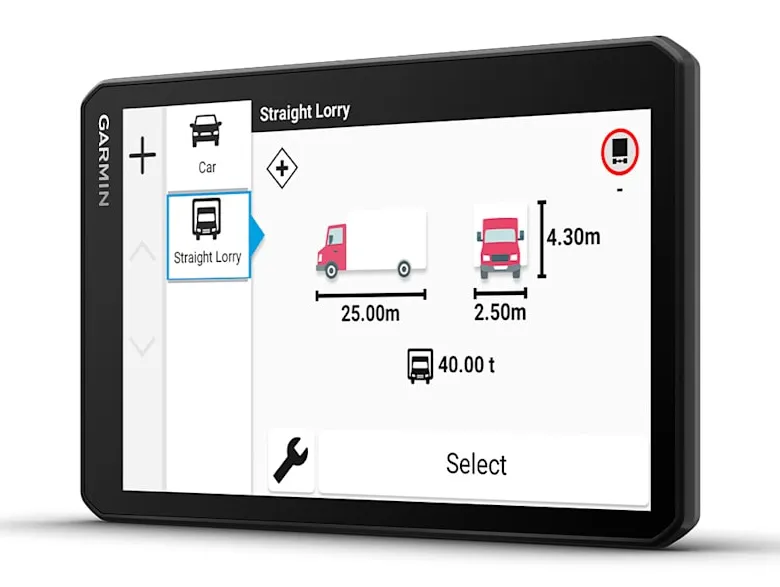 Garmin dezl LGV720 - truck navigator, EU+ South Africa