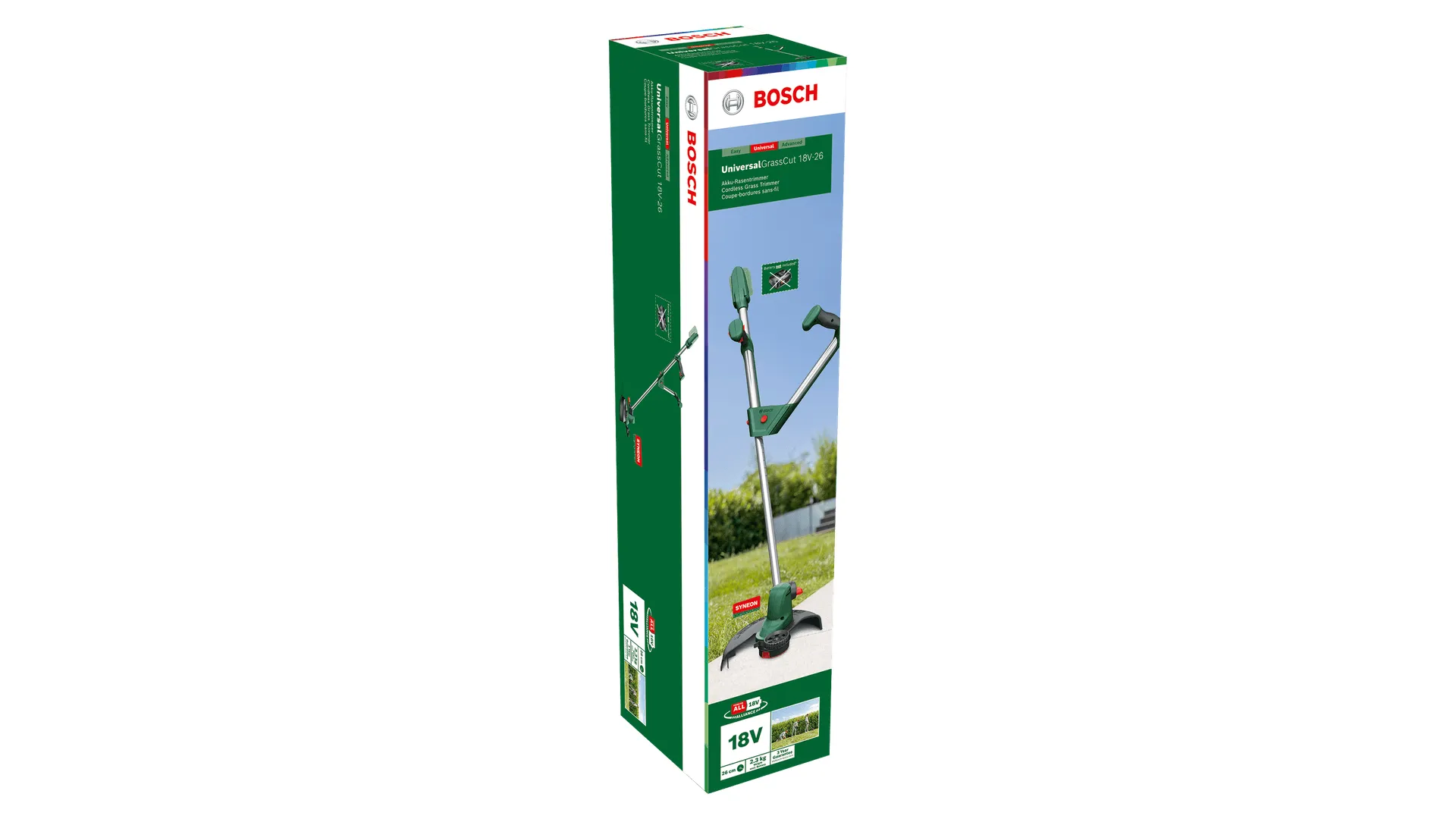 Bosch UniversalGrassCut 18V-26 - batteridriven gr&auml;strimmer (utan batteri)