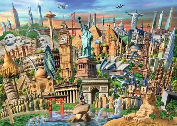 Ravensburger Sights: Worldwide - puzzle, 1000 pcs