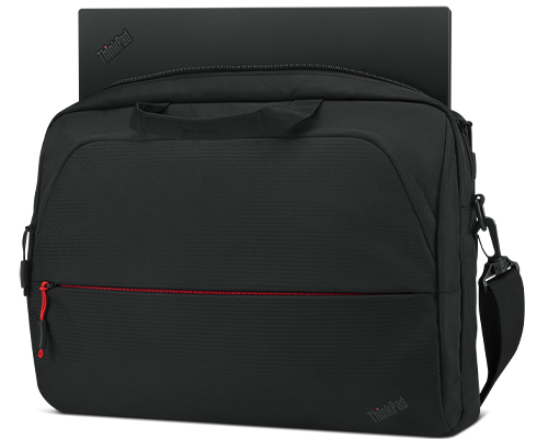 Lenovo ThinkPad Essential Topload (Eco) - Kannettavan tietokoneen kantolaukku - 16" - musta punaisin tehostein malleihin ThinkPad E14 Gen 4, E15 Gen 4, L13 Yoga