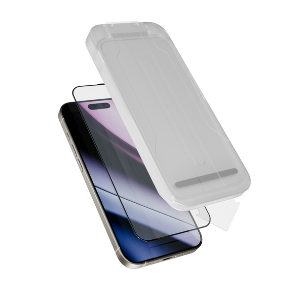 Epico Hero Glass 3D Ultra-wide Fit with dust-free applicator 2 pack for iPhone 16 Pro Max