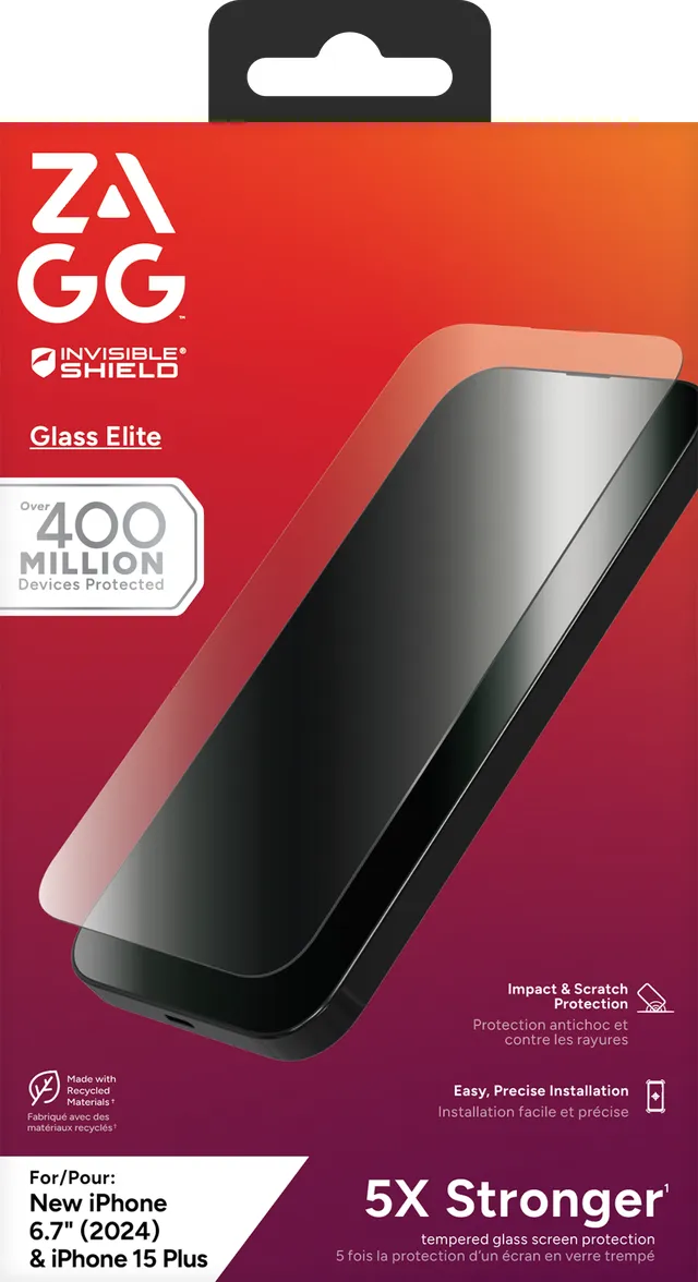 Zagg InvisibleShield Glass Elite iPhone 16 Plus / 15 Plus - panssarilasi