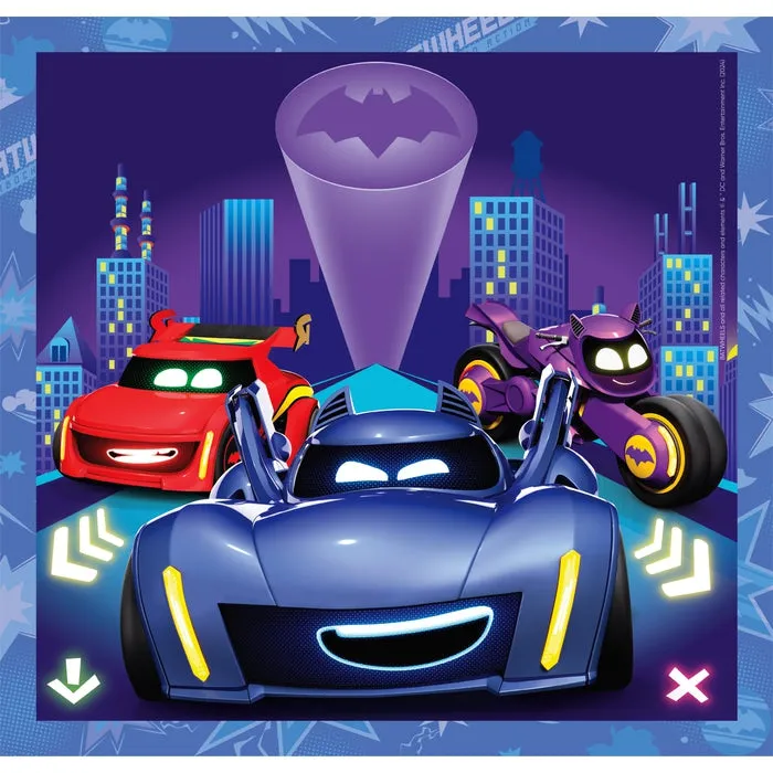 3x48 pcs Puzzles Kids Batwheels