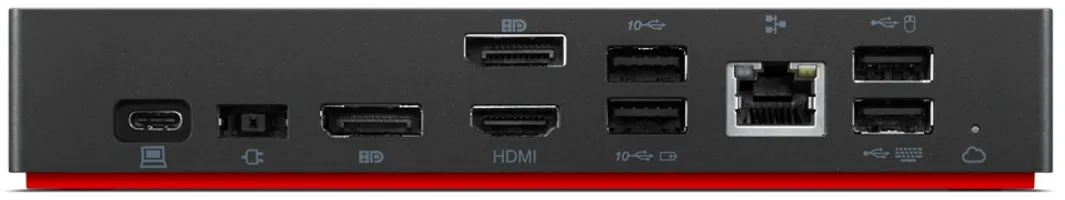 Lenovo ThinkPad Universal USB-C Smart Dock - Telakointiasema - USB-C - HDMI, 2 x DP - GigE - 135 watt - Eurooppa malleihin ThinkPad X1 Carbon Gen 9 20XW, 20XX,