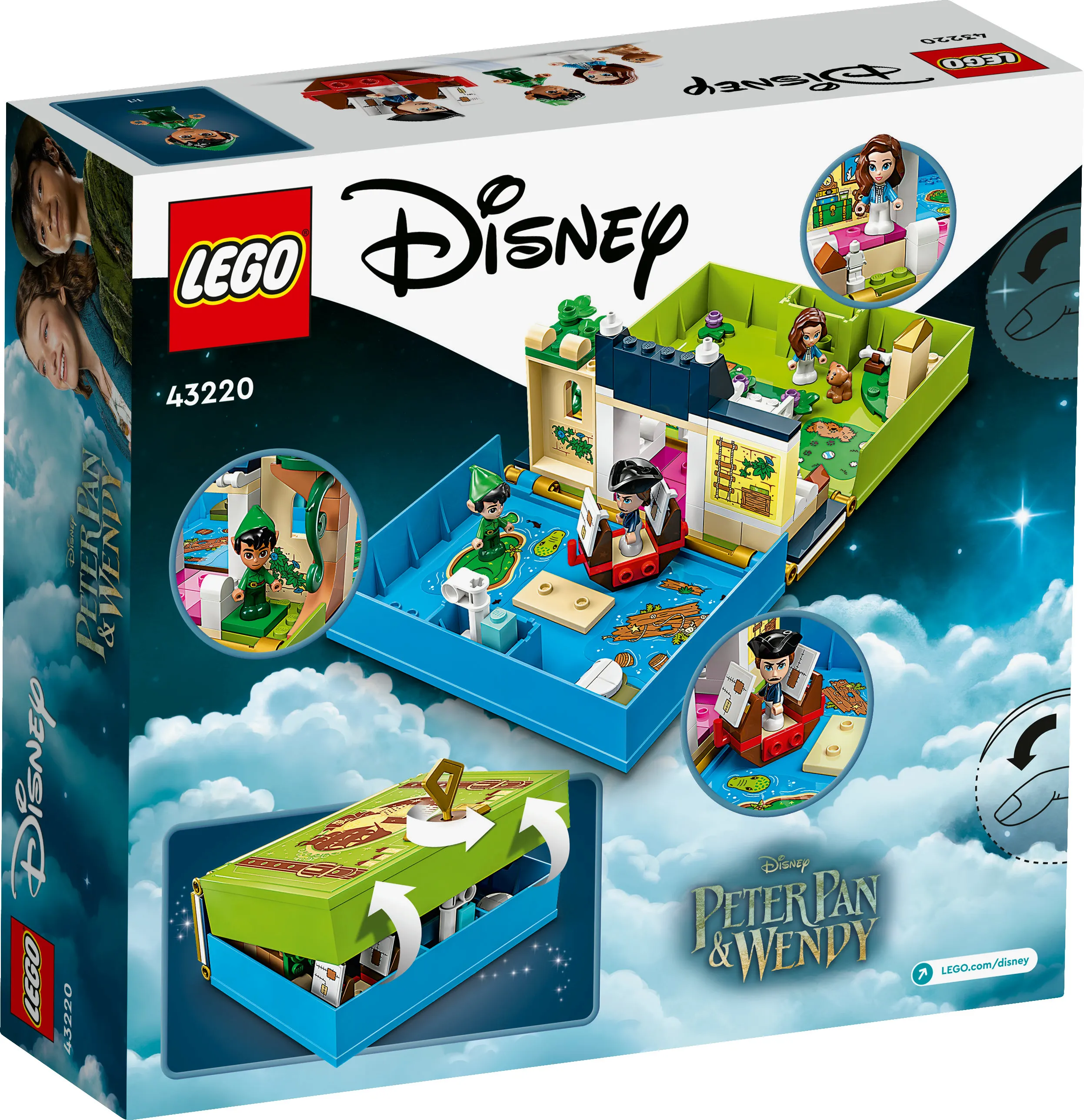 Lego Disney Classic Peter Pan &amp; Wendy Storybook Adventures Construction Toy 43220