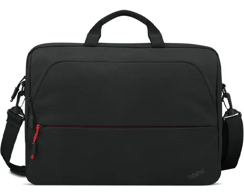 Lenovo ThinkPad Essential Topload (Eco) - Kannettavan tietokoneen kantolaukku - 16" - musta punaisin tehostein malleihin ThinkPad E14 Gen 4, E15 Gen 4, L13 Yoga