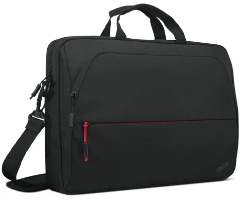 Lenovo ThinkPad Essential Topload (Eco) - Kannettavan tietokoneen kantolaukku - 16" - musta punaisin tehostein malleihin ThinkPad E14 Gen 4, E15 Gen 4, L13 Yoga